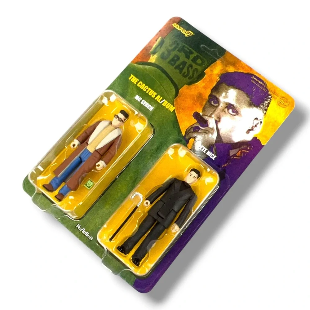Super7 3rd Bass The Cactus Al/Bum ReAction Figures MC‎ Serch Pete Nice NIB